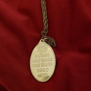 Genuine Half Ounce Silver Pendant